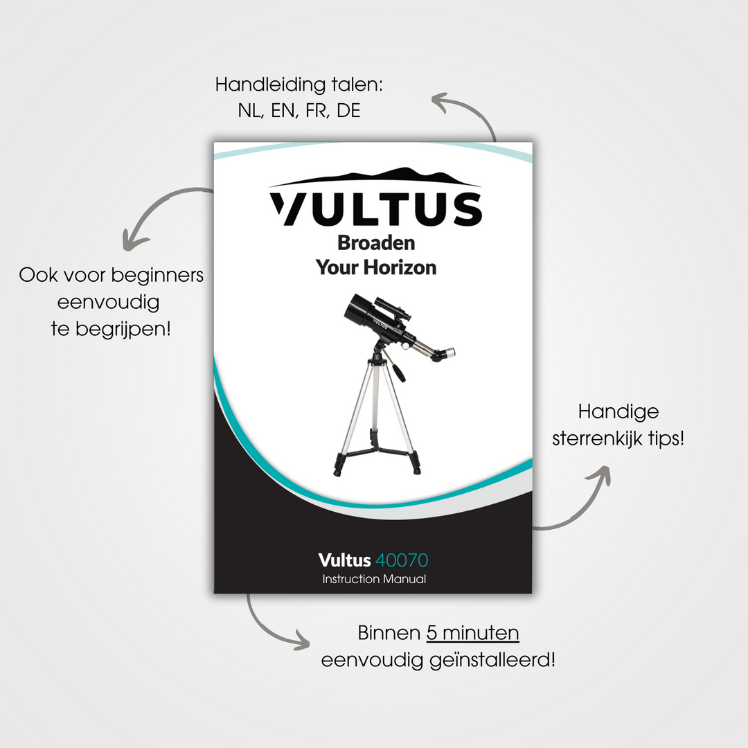 Vultus Lunus - Telescopio 400/70 - Nero
